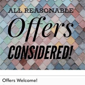 If you love an item but not the price, Please make an offer!